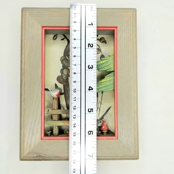 2 Vintage 3D Print Wooden Box Frames, Kid's and Baby's Room Decor - Picture 8 of 10